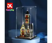 Display King -Acrylic display case for LEGO(R) Haunted House 10273 3mm Thickness dust-Free and Crystal Clear Display case with Screw - No background