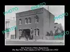 OLD POSTCARD SIZE PHOTO OF SAN FRANCISCO POLICE BAY VIEW POLICE STATION 1924