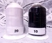 NEW White & Black GUTERMANN miniking 100% polyester thread 1094 yd Spools