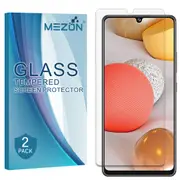 [2 Pack] Samsung Galaxy A42 5G Tempered Glass Crystal Clear Premium 9H HD Screen Protector by MEZON – Case Friendly, Shock Absorption (A42 5G, 9H) – FREE EXPRESS