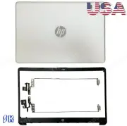 New HP 15-DW 15s-DY 15s-DU LCD Back Cover Case+ Front Bezel L52012-001+Hinges