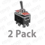 2 PACK - DPDT C/OFF ON/OFF/ON HD TOGGLE SWITCH 20AMP-125V # ST88-2PK