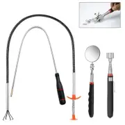4 Pack Telescoping Magnet Pick-up Tool Set - Retrieving Telescoping Magnet Pi...
