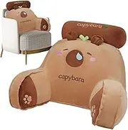 Bed Reading Backrest Pillow, Stuffed Capybara Bedside Cushion, Soft and Delicate Plush Stuffed Pillow, Ideal for Couch, Living Room, Car, Size: 65x45cm/25.59x17.72 inches