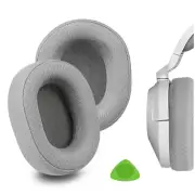 Geekria Mesh Fabric Ear Pads for Corsair HS65, HS55 Headphones (Grey)