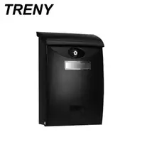 在飛比找momo購物網優惠-【TRENY】歐風塑鋼信箱-黑
