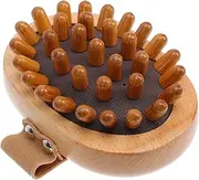 Beaupretty 1Pc Smooth Wooden Massager Brush for Scalp Massage Tool for Relaxation and for Meridian Therapy and Spa Use