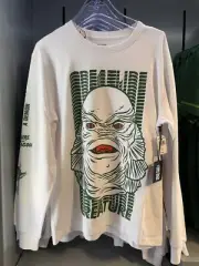 2024 Universal Creature From The Black Lagoon 70th White Long Sleeve Shirt XL