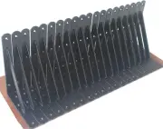 12 Pack L8" X H 6" Black Heavy Duty Shelf Brackets with Screws Metal Shelf