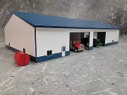 1/64 Custom scratch built 60x120 building Ocean Blue & White With Floor
