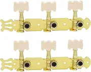 2pcs Classical Guitar Heads Knobs Guitar String Tuning Pegs Tuners Guitar Tuning Gold