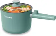 Topwit Hot Pot Electric, 1.5L Ramen Cooker, Portable Non-Stick Frying Pan, Elect