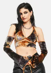 Fierce Encounter Tie Dye Halter Top