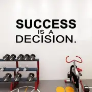 Wall Decals for Men, Inspirational Large, Success is a Decision