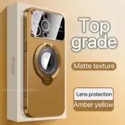 For iPhone 15 14 13 12 Pro Max Magsafe Kickstand Big Window Back Case multicolor