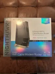 NETGEAR NIGHTHAWK CAX80 AX6000 8-STREAM Wi-Fi 6 CABLE MODEM ROUTER *NEW SEALED*