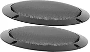 HORIALENCE 2pcs Mesh Speaker Cover for Car Audio Systems Durable Speaker Guard with Elegant Design Easy to Install and Protection