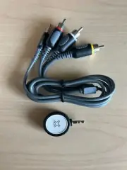 RCA (With Video) to 3.5M Audio Jack plus Two-Way Splitter