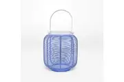 Rayell Lantern Linda Blue Decorative Light Candle Holder Home Decor 17x19x17cm