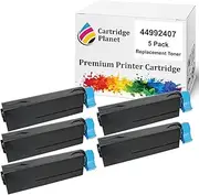 Cartridge Planet 5 Pack Compatible Toner Cartridge for OKI 44992407 (2,500 Pages) for OKI B401 B401d B401dn MB451 MB451dnw MB451W