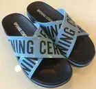 OPENING CEREMONY 'Berkeley' Men's Slides Sandal Flip-Flop Lt Blue EU 42 US 9 NIB