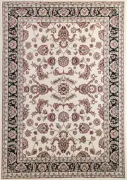 Ornate Reggie Traditional Cream & Black Rug