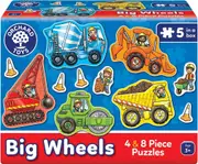 Orchard Toys - Big Wheels Puzzles (5 puzzles)
