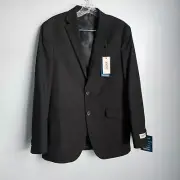 Kenneth Cole Reaction Men’s Flex Suit Blazer 38R Black Techni Cole Sports Coat