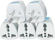 Universal Travel Power Adapters,3-pin AU Converter, EU/US/UK to Australia, China, New Zealand Adapter Plugs for International Use(5 Pcs)