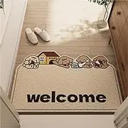 Door Mat, Durable Door Mat Outdoor, Stylish Cartoon Design, Non-Slip, Soft and Elastic, Welcome Mat Outdoor is Suitable