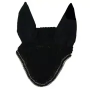 FLY VEIL WITH DOUBLE ROW SILVER CORD
