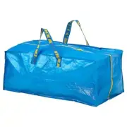 Digital Shoppy Ikea Frakta Trolley Bag, Zipper Type, Blue, Polyester