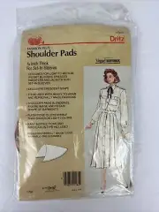 Vintage Fritz’s Shoulder Pads Crescent 3/8” 1985 Vogue Butterick Sealed 1 pair