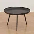 Small Round Side Table Coffee Drink Cocktail Table for Bathroom Dorm Bedroom