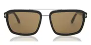 Tom Ford FT0780 ANDERS 01J Men's Sunglasses Black Size 58
