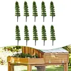 10 Pcs Model Trees Train Railroad Wargame Park Landscape Scenery Scale