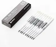 NINGSA Kaco G2 Gel Ink Refills for Retractable Gel Pens, Fine Point(0.5mm), Pack of 10 (Black)