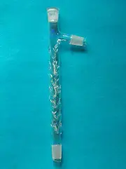 300mm,24/29,Glass Vigreux Fractional Distilling Column W/Side Arm,Lab Glassware
