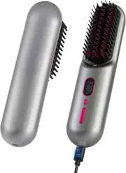 Top G Cordless Hair Straightener Brush Portable Mini Straightening Brush for Tra