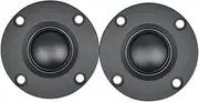 Lrocaoai 2 Pieces Black Silk Film High-Pitched Speaker Soft Dome Tweeter Speaker Unit 1600-20KHz for Home, 500329959
