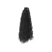 Ponytail Extensions Drawstring Wavy For Black Women Fake Hair Piece Corn Wave Pony Tail Clip In On Heat Resistant