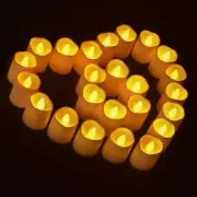 12/24 Pcs Flameless LED Votive Candles Battery Flickering Tea Lights Candle
