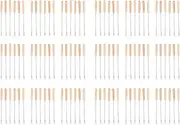 Binxind 108X Stainless Steel Color Coding Chocolate Fountain Cheese Fondue Forks with Oak Wood Handle Heat,9.5Inch