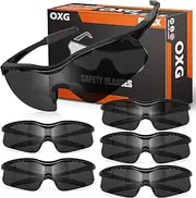 [OXG] 6 Pack Tinted Safety Glasses for Men Women, Safety Goggles ANSI Z87.1 Protective Eyewear Scratch Resistant Eye Protection