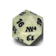 M14 WHITE Spindown Life Counter DICE D20 mtg Mana Dice