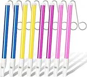 8 Pcs Slide Whistle,Slide Whistle Musical Instrument,Slide Whistle Musical Instrument Sliding Whistle Slide Whistle,Plastic with Stainless Steel Sliding Rods for Practice Music, Prizes