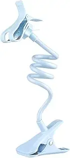 zolyet Lazy Phone Holder Cell Phones Clip Stand Hands 360° Gooseneck ible Long Arm Rotating Mou for Bed Office Kitchen Compatible with Up to 6.3 Inches Devices Light Blue