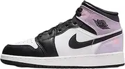 [Nike] Jordan Boy's Air Jordan 1 Mid SE (Big Kid) Black/Bleached Coral/White/Amethyst Wave 5.5 Big Kid M