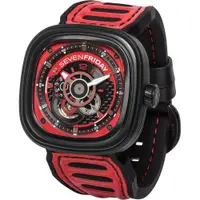 在飛比找ETMall東森購物網優惠-SEVENFRIDAY P3B賽車車隊系列 限量機械錶-黑x