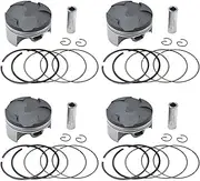 1/4 Sets Motorcycle Parts Size 67mm STD Piston Rings Compatible With CBR600 F5 2003-2005 CBR 600 13101-MEE-000(4Sets STD (67))